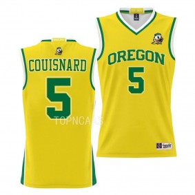 Jermaine Couisnard Oregon Ducks #5 Gold NIL Pick-A-Player Jersey Basketball
