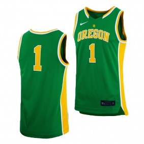 Oregon Ducks #1 Green College Basketball uniform Replica Jersey